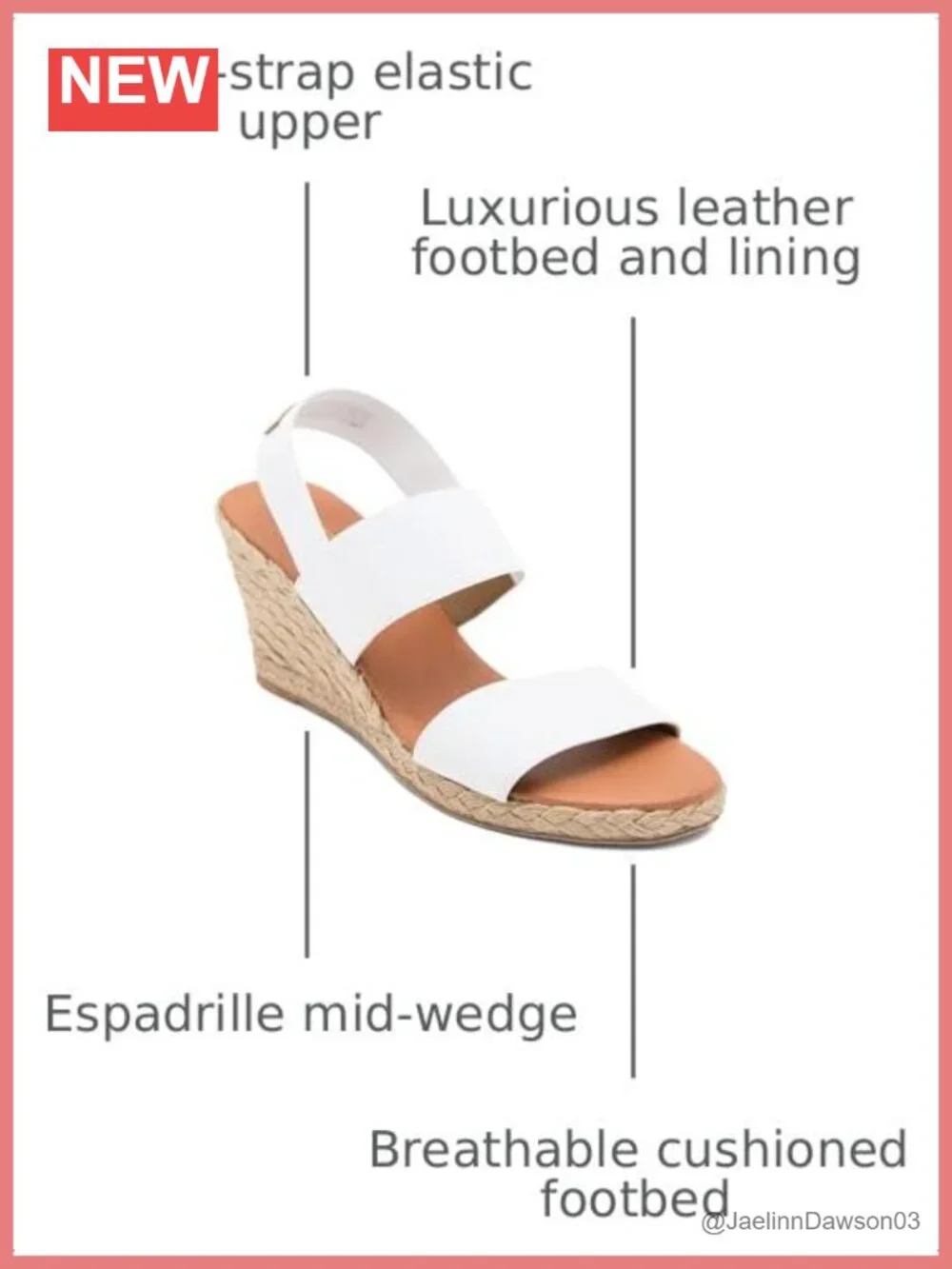 Andre Assous Women's Leather Espadrille Wedge Sandals